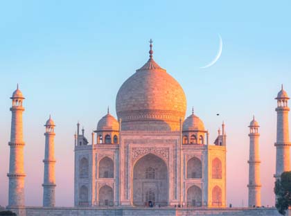 taj mahal sunrise